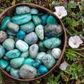 Chrysocolla Tumbled 1lb | Crystals | Wiccan Center