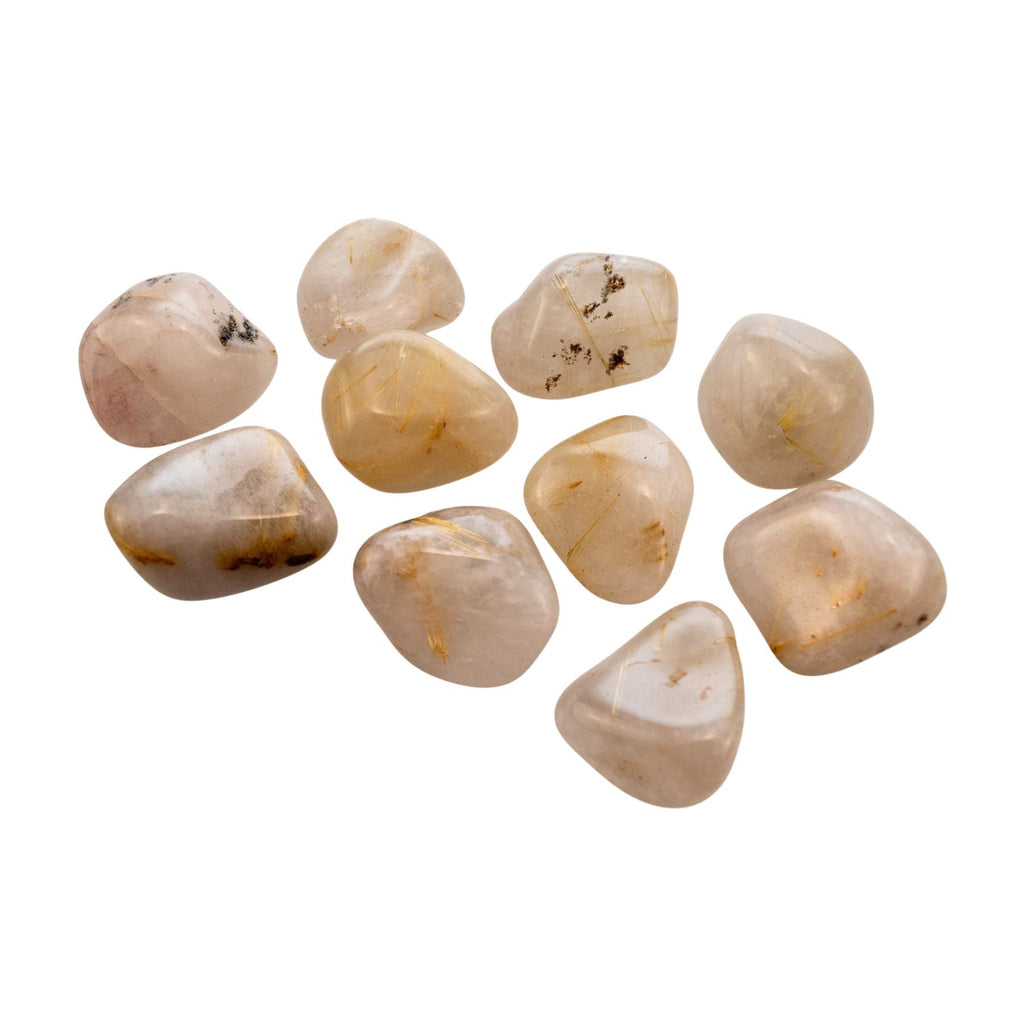 Rutilated Quartz Tumbled | Crystals | Wiccan Center