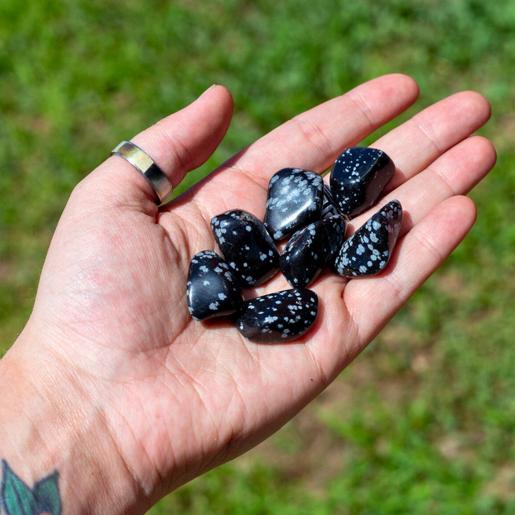 Snowflake Obsidian Tumbled 1lb | | Wiccan Center