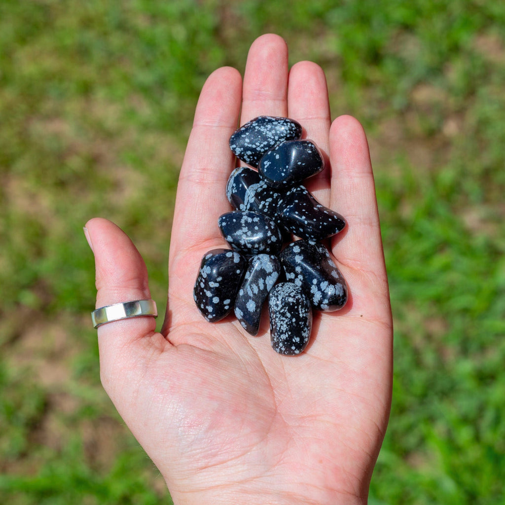 Snowflake Obsidian Tumbled 1lb | | Wiccan Center