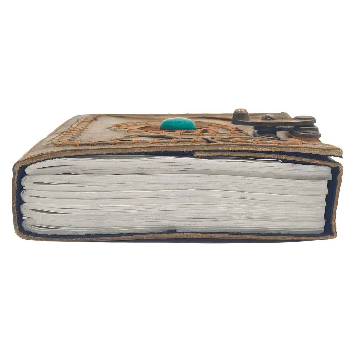 Turquoise Stone Leather Journal | Notebooks & Notepads | Wiccan Center