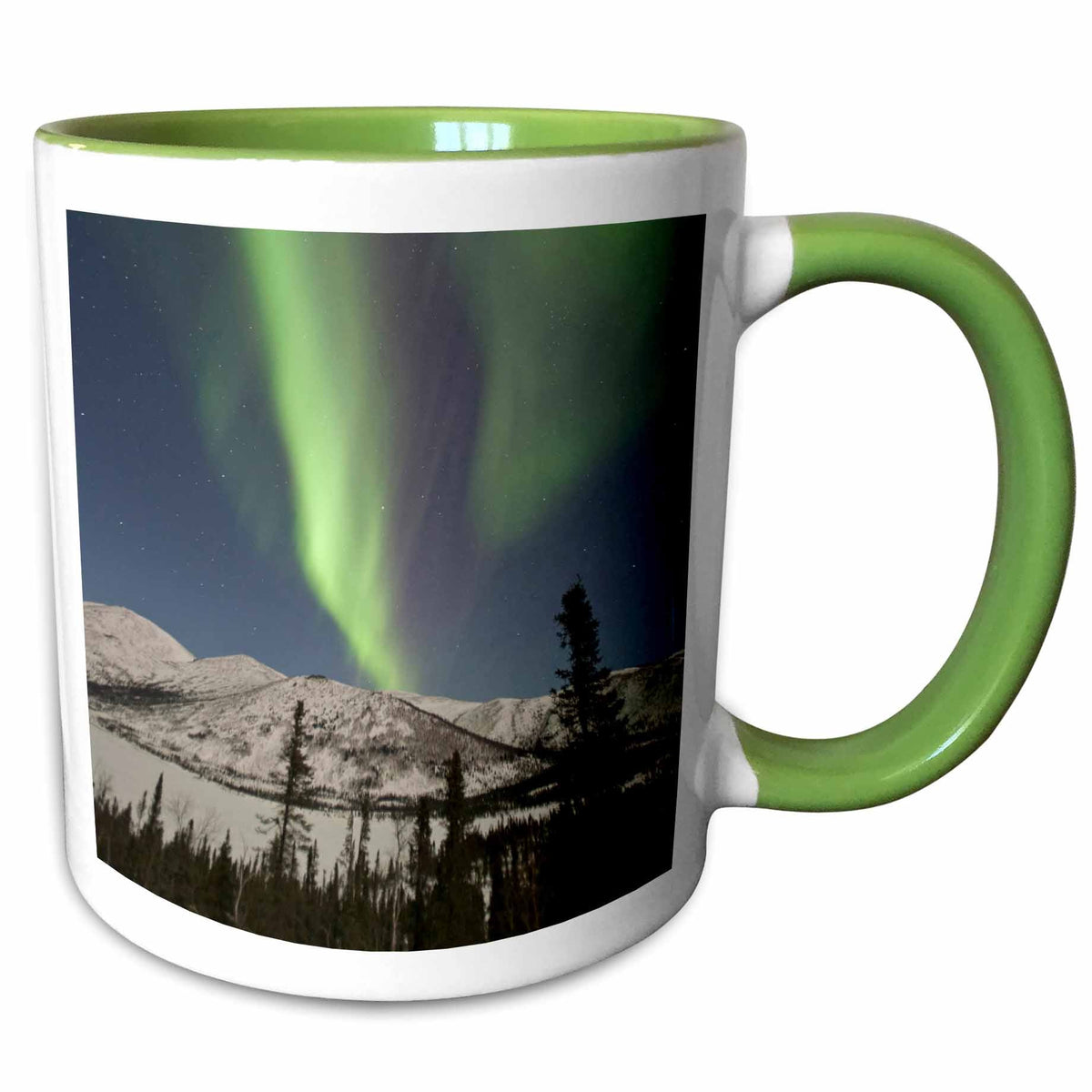 3dRose Aurora borealis, Northern Lights, Alaska, USA - US02 HRO0382 - Hugh Rose - Mugs (mug_141866)