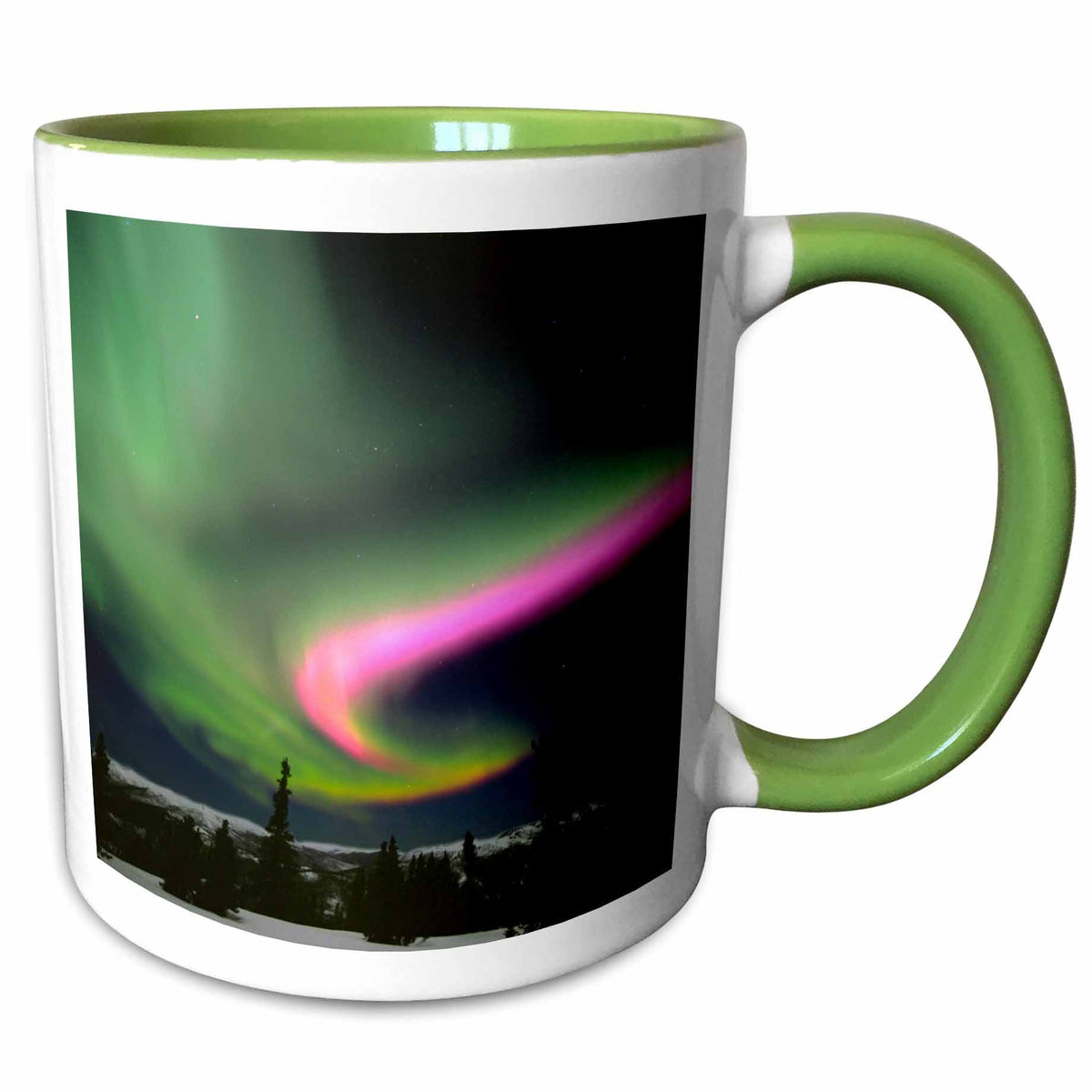 3dRose Alaska, Hot Springs. Aurora Borealis, Northern Lights - US02 FZU0004 -... - Mugs (mug_87461) | Mug | Wiccan Center