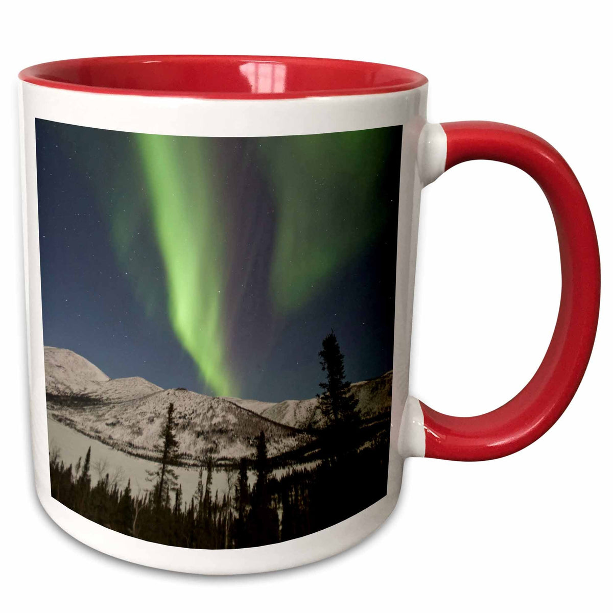 3dRose Aurora borealis, Northern Lights, Alaska, USA - US02 HRO0382 - Hugh Rose - Mugs (mug_141866)