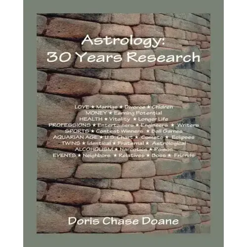 Astrology: 30 Years Research - Paperback