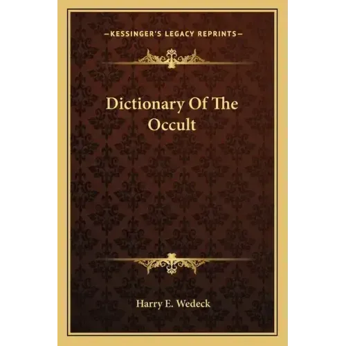 Dictionary of the Occult - Paperback