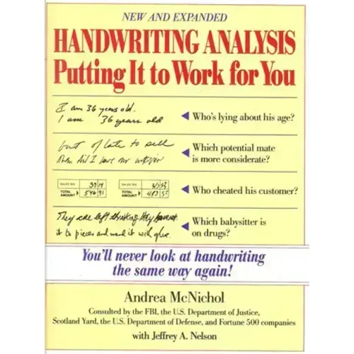 Handwriting Analysis: Putting It to Work for You - Paperback | Books | Wiccan Center