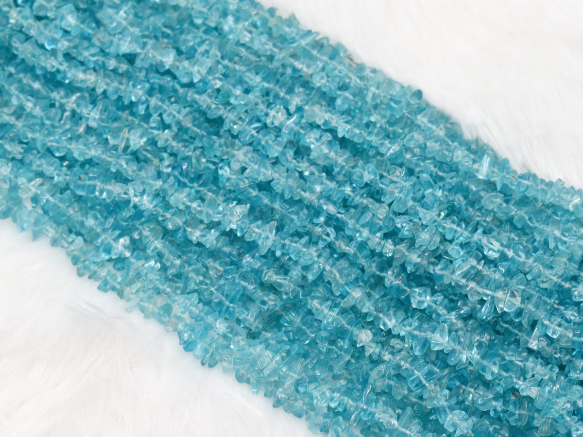 Uncut Raw Apatite Crystal Chip Beads for Necklace (Strength and Weight Control) | Beads | Wiccan Center