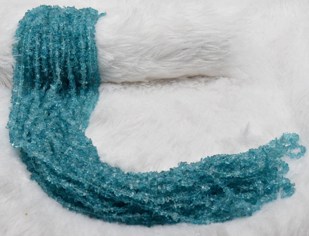 Uncut Raw Apatite Crystal Chip Beads for Necklace (Strength and Weight Control) | Beads | Wiccan Center