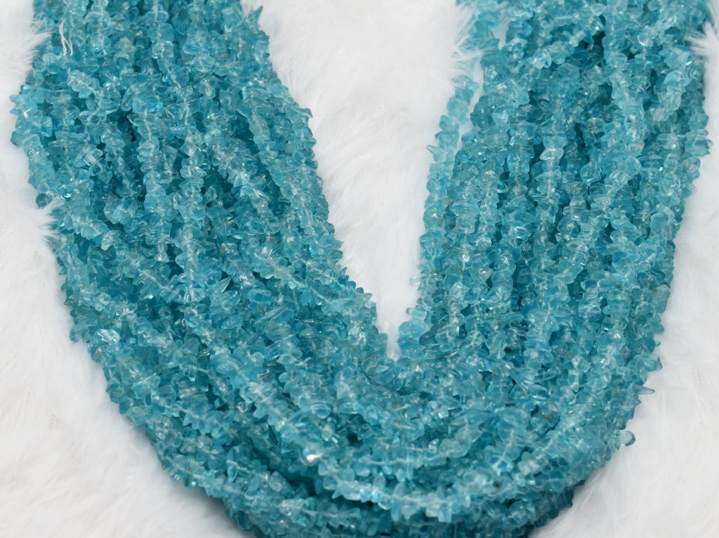 Uncut Raw Apatite Crystal Chip Beads for Necklace (Strength and Weight Control) | Beads | Wiccan Center