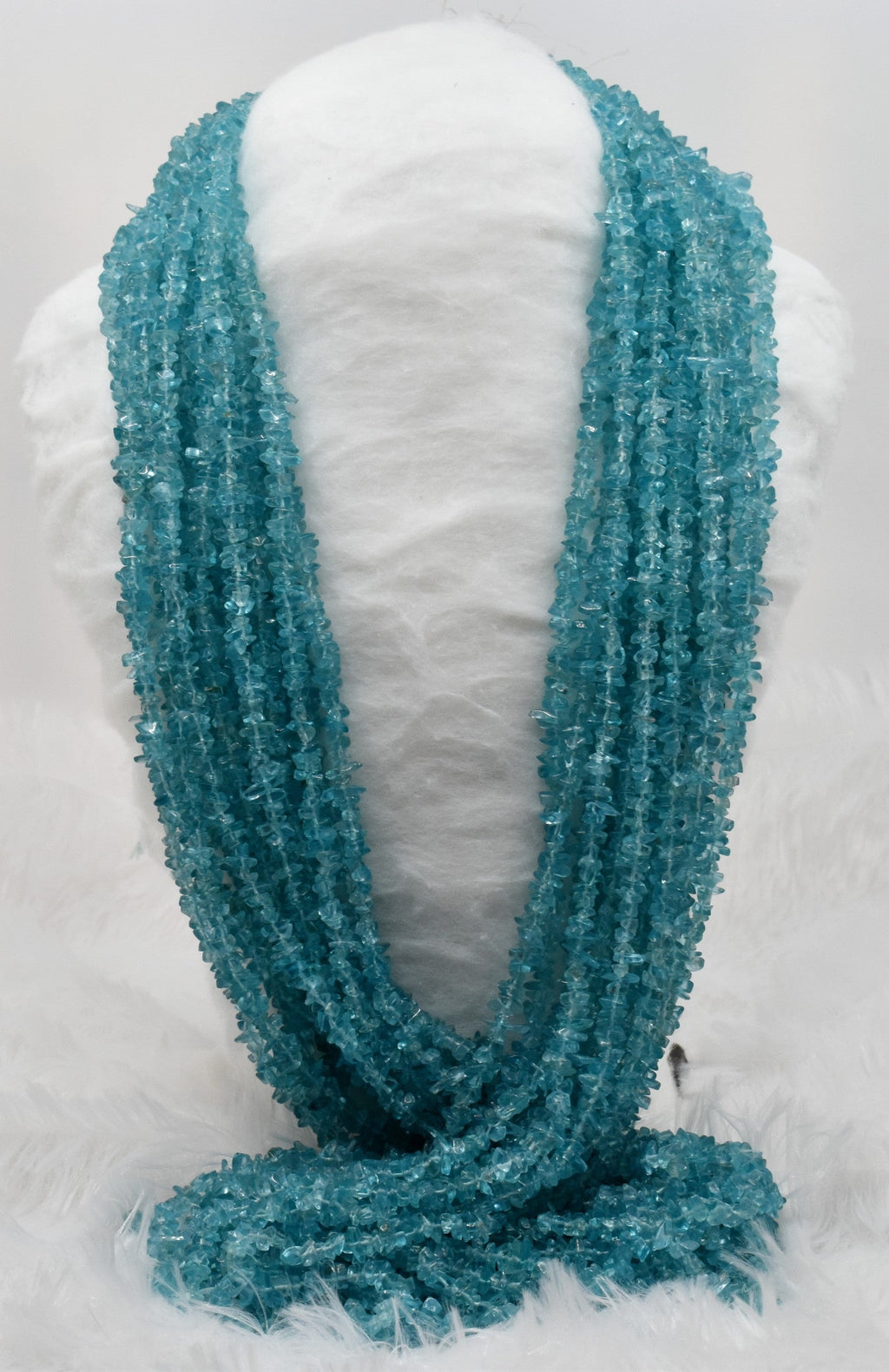 Uncut Raw Apatite Crystal Chip Beads for Necklace (Strength and Weight Control) | Beads | Wiccan Center