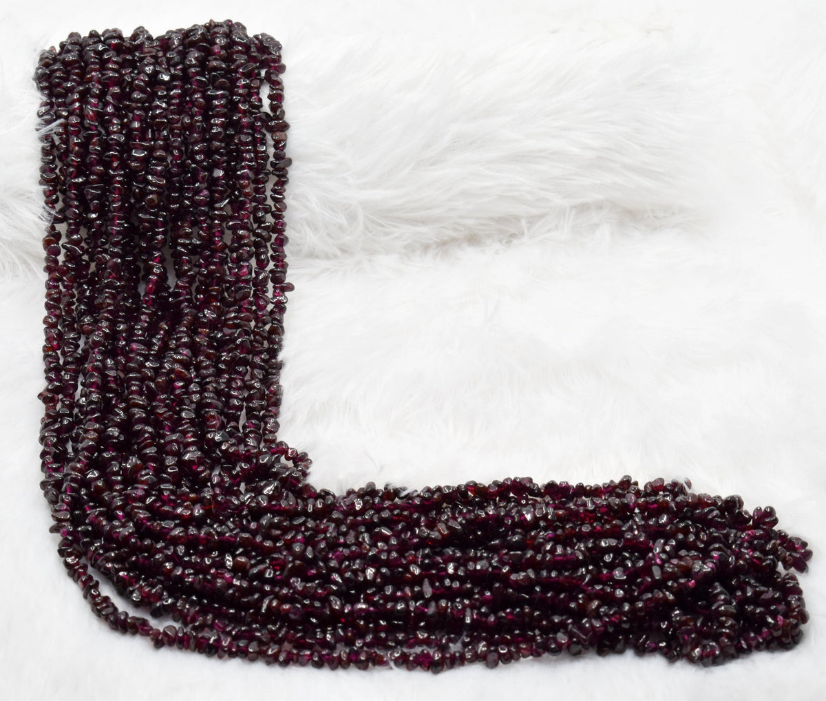 Uncut Raw Garnet Crystal Chip Beads for Necklace (Manifestation and Power) | Beads | Wiccan Center