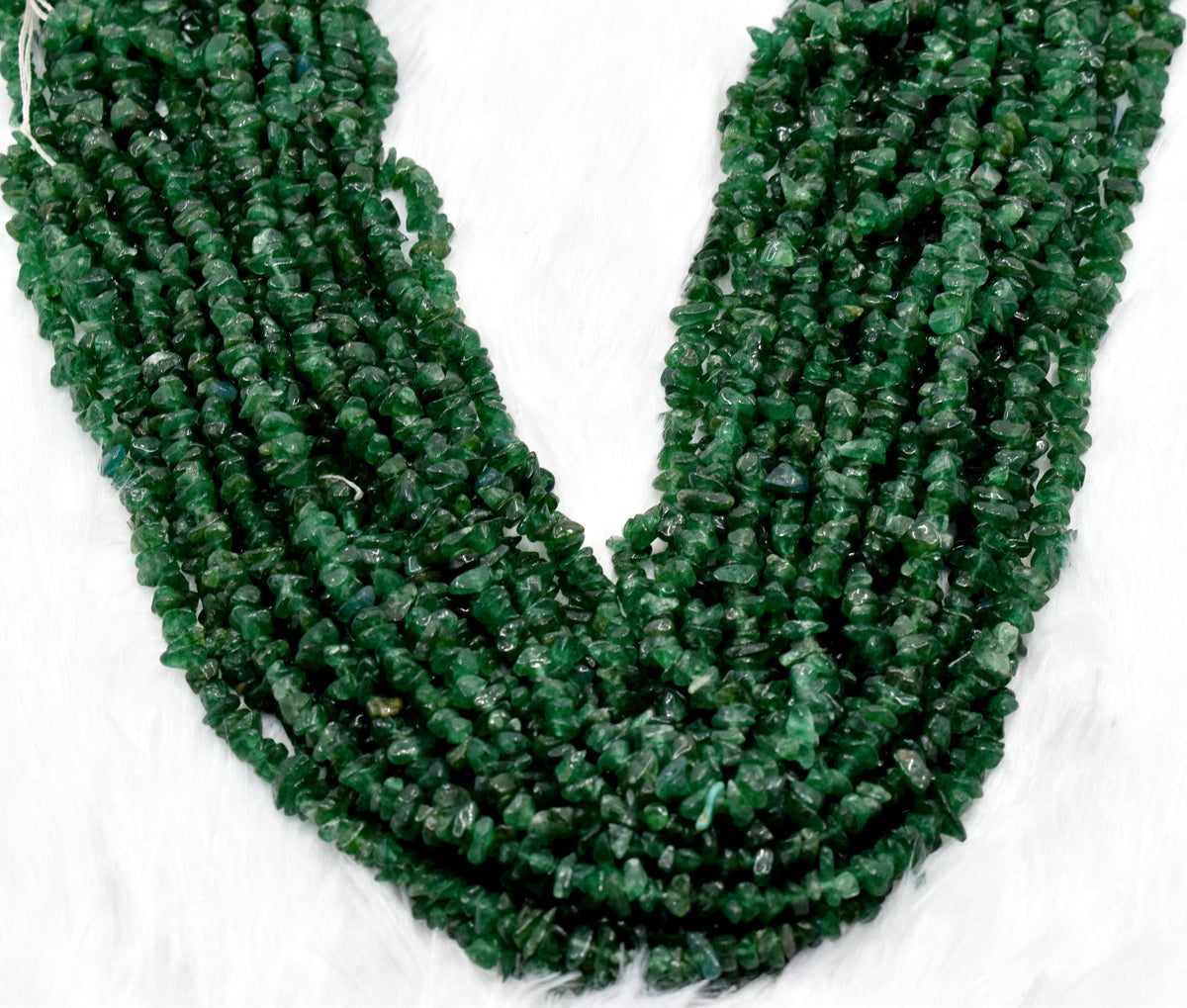 Uncut Raw Grosullar Jade Crystal Chip Beads for Necklace (Confidence and Determination ) | Beads | Wiccan Center