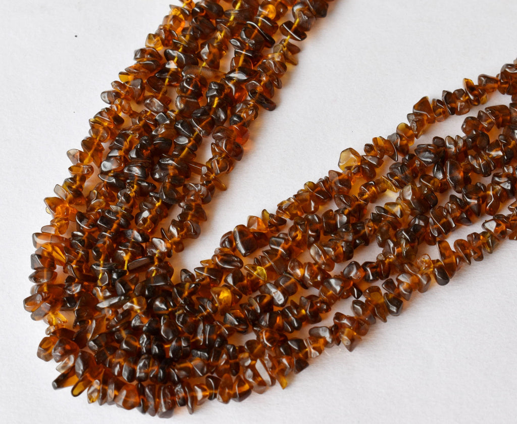 Smokey Quartz Chip Beads Necklace, Crystal Uncut Beads | Beads | Wiccan Center