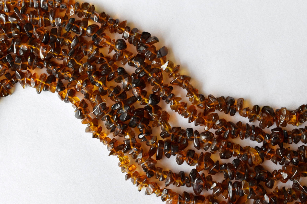 Smokey Quartz Chip Beads Necklace, Crystal Uncut Beads | Beads | Wiccan Center