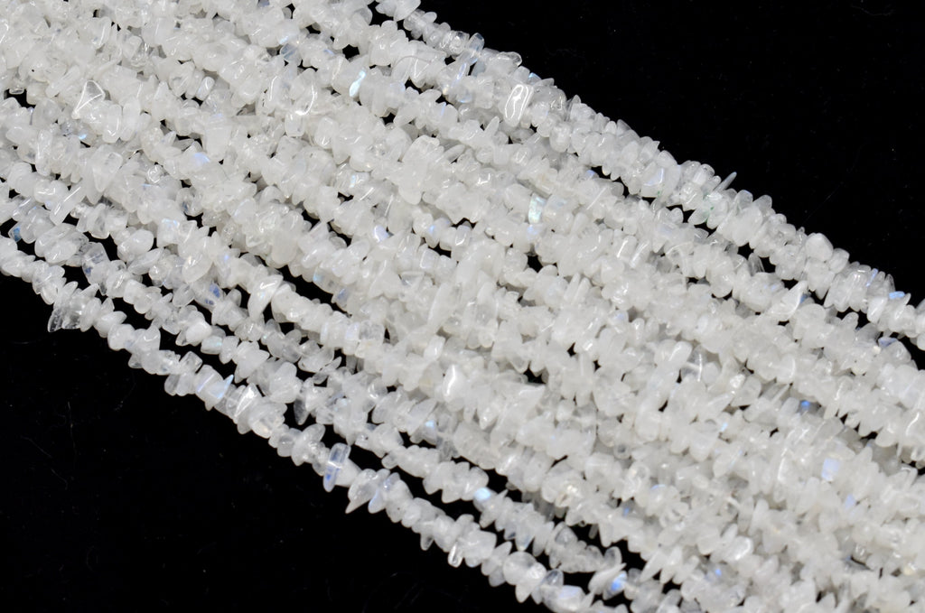 Uncut Raw White Rainbow Crystal Chip Beads for Necklace (Growth and Inspiration) | Beads | Wiccan Center