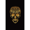 Glowing Golden Sugar Skeleton Skull Diary, Journal, and/or Notebook: Perfect for Fans of Astrology, Dark Magic, Fantasy, Halloween, Occult, Wicca, and - Hardcover | Books | Wiccan Center