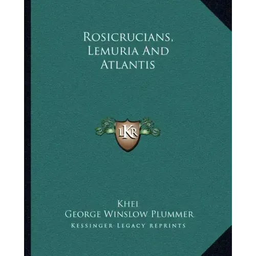 Rosicrucians, Lemuria and Atlantis - Paperback | Books | Wiccan Center
