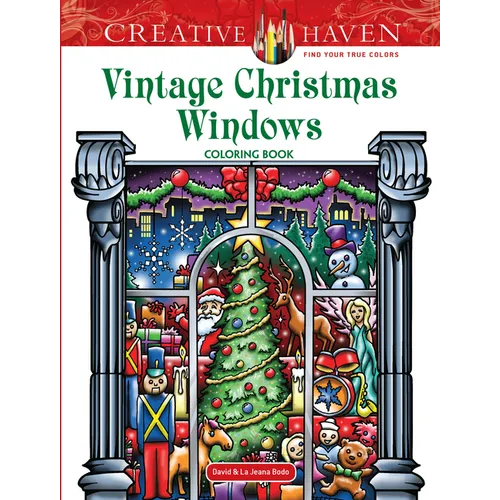 Creative Haven Vintage Christmas Windows Coloring Book - Paperback | Books | Wiccan Center