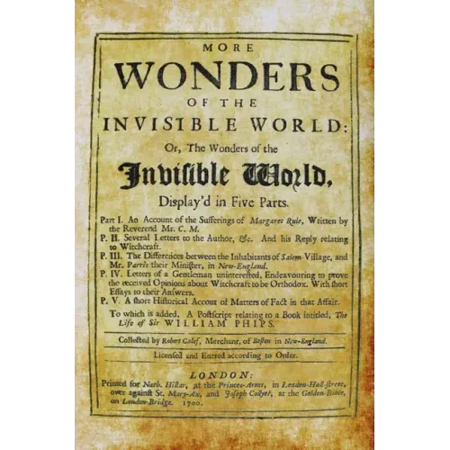 More Wonders of the Invisible World - Paperback | Books | Wiccan Center