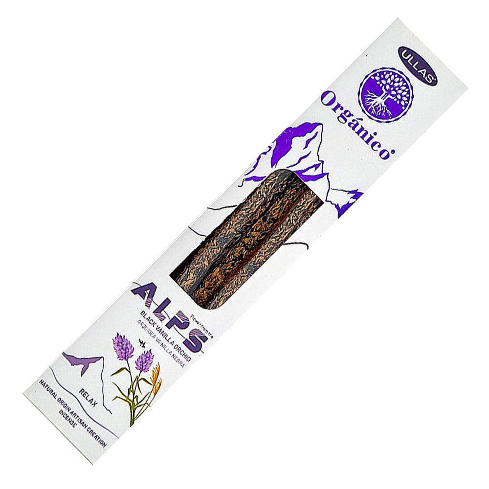 Ullas Organico ALPS Black Vanilla Orchid Incense Smudge Sticks