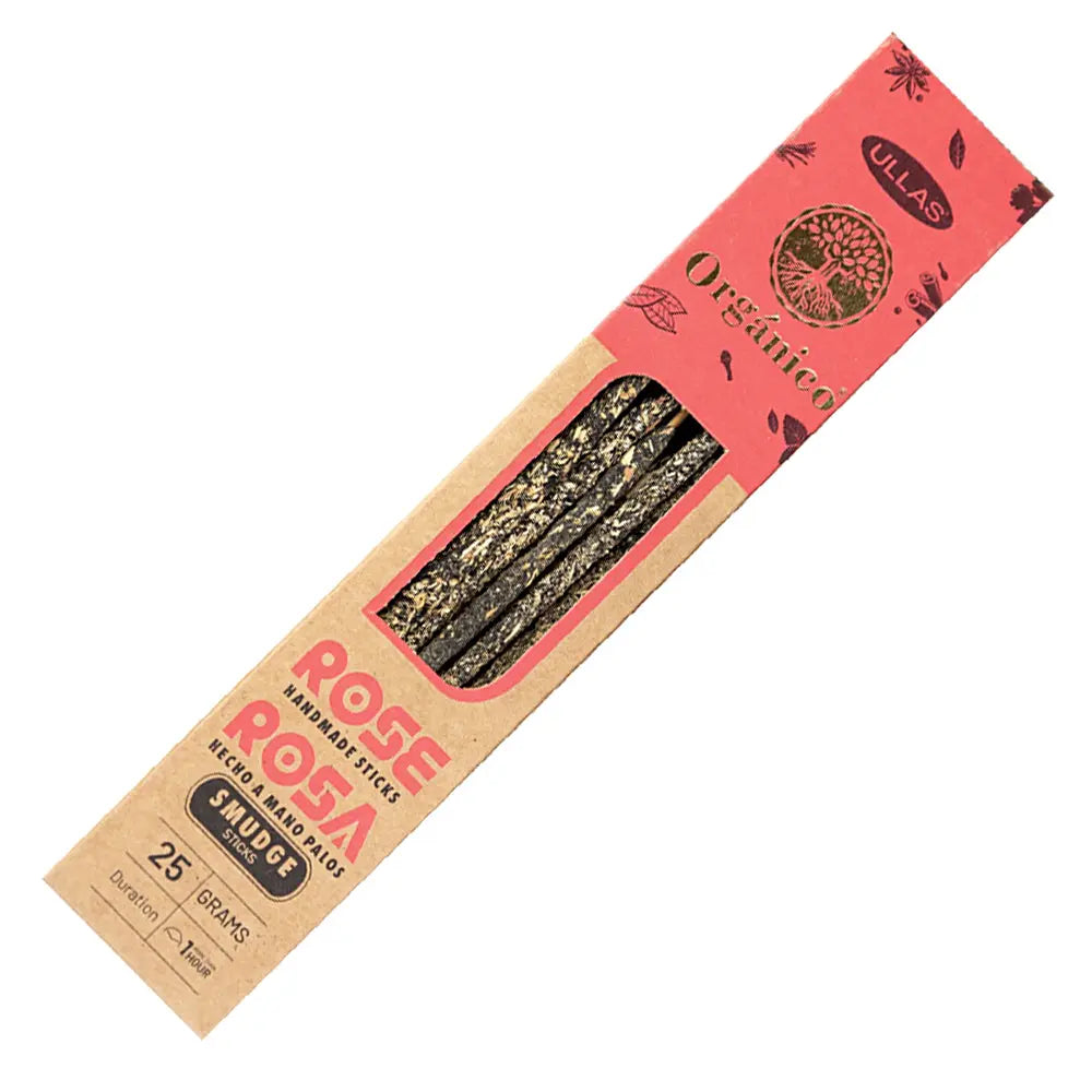 Ullas Organico Rose Incense Sticks | Incense | Wiccan Center