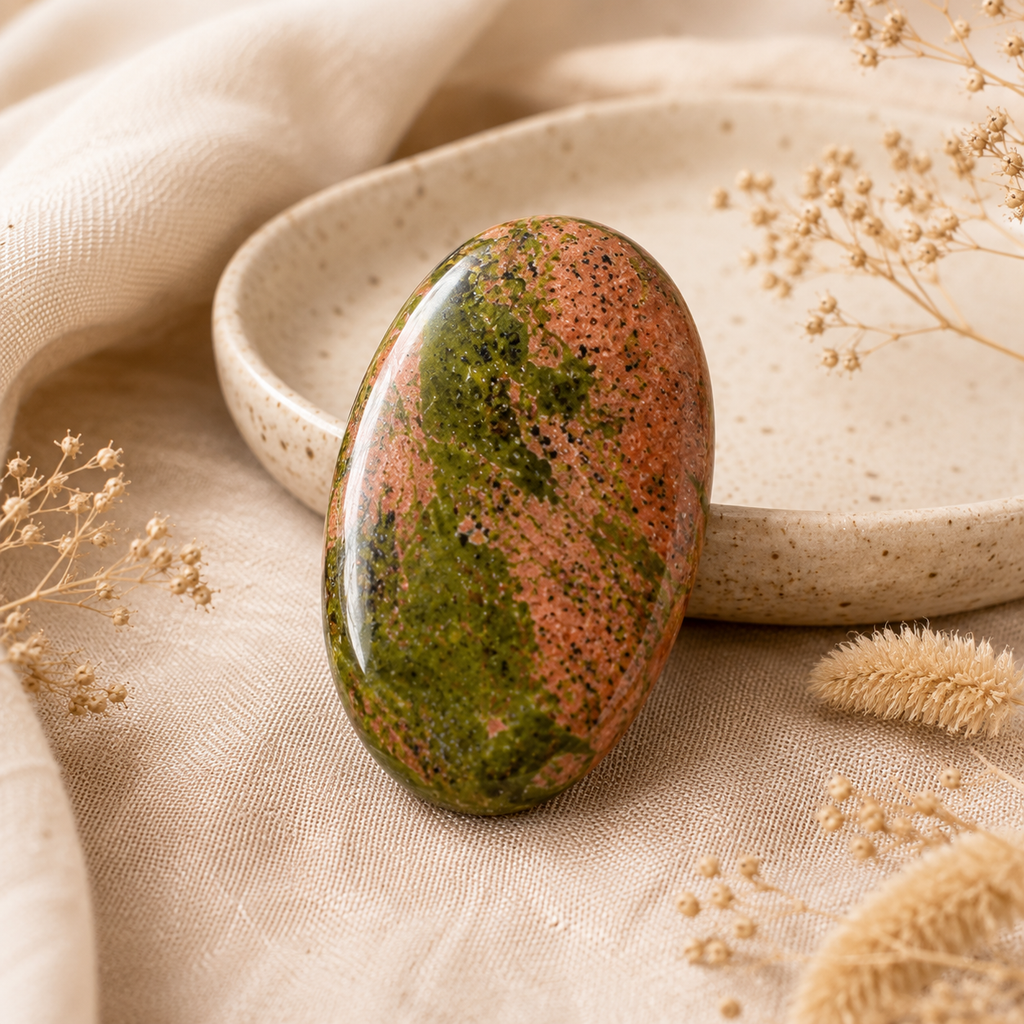 Unakite Pocket Stones (Generosity and Joy)
