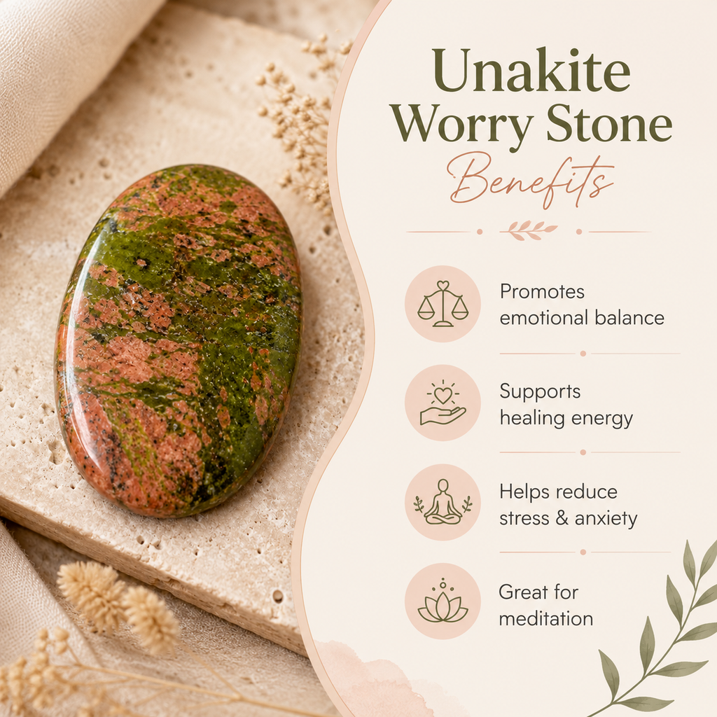 Unakite Pocket Stones (Generosity and Joy)