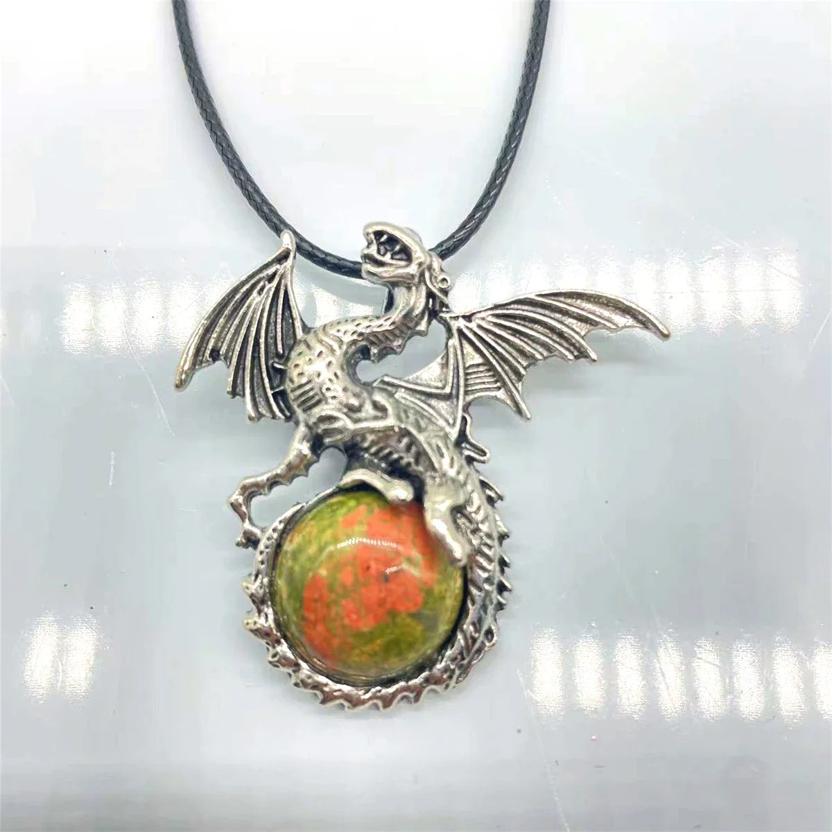 Crystal Circle Dragon Necklaces | necklace | Wiccan Center
