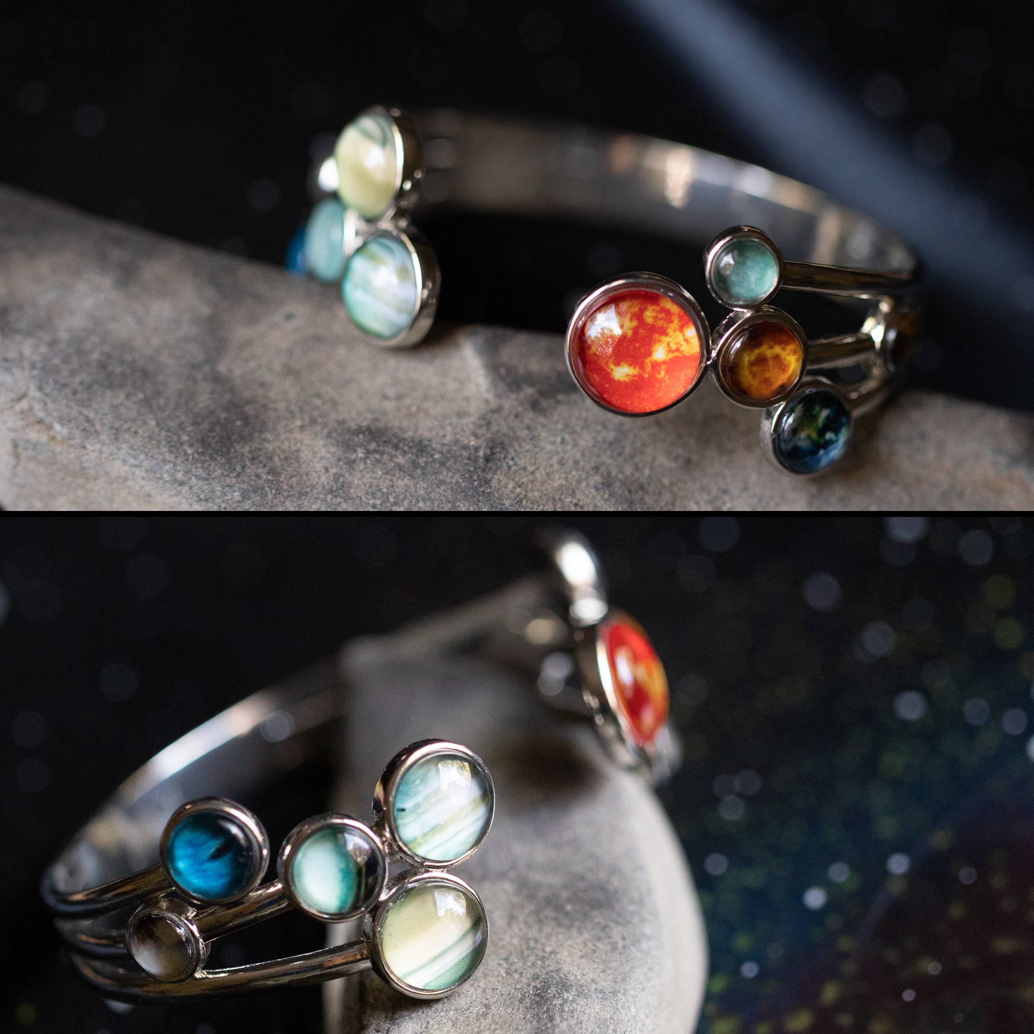 Open Solar System Cuff Bracelet | Bracelet | Wiccan Center