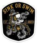 Sink or Swim Kraken Decal | | Wiccan Center
