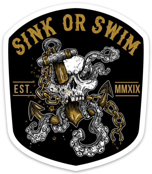 Sink or Swim Kraken Decal | | Wiccan Center