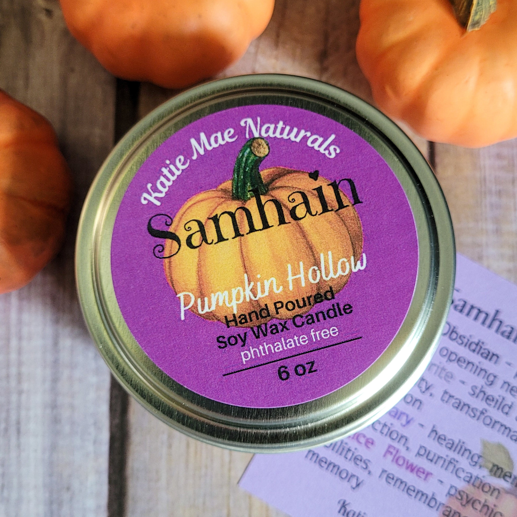 Samhain Halloween Candle (Pumpkin Hollow) - 6 oz