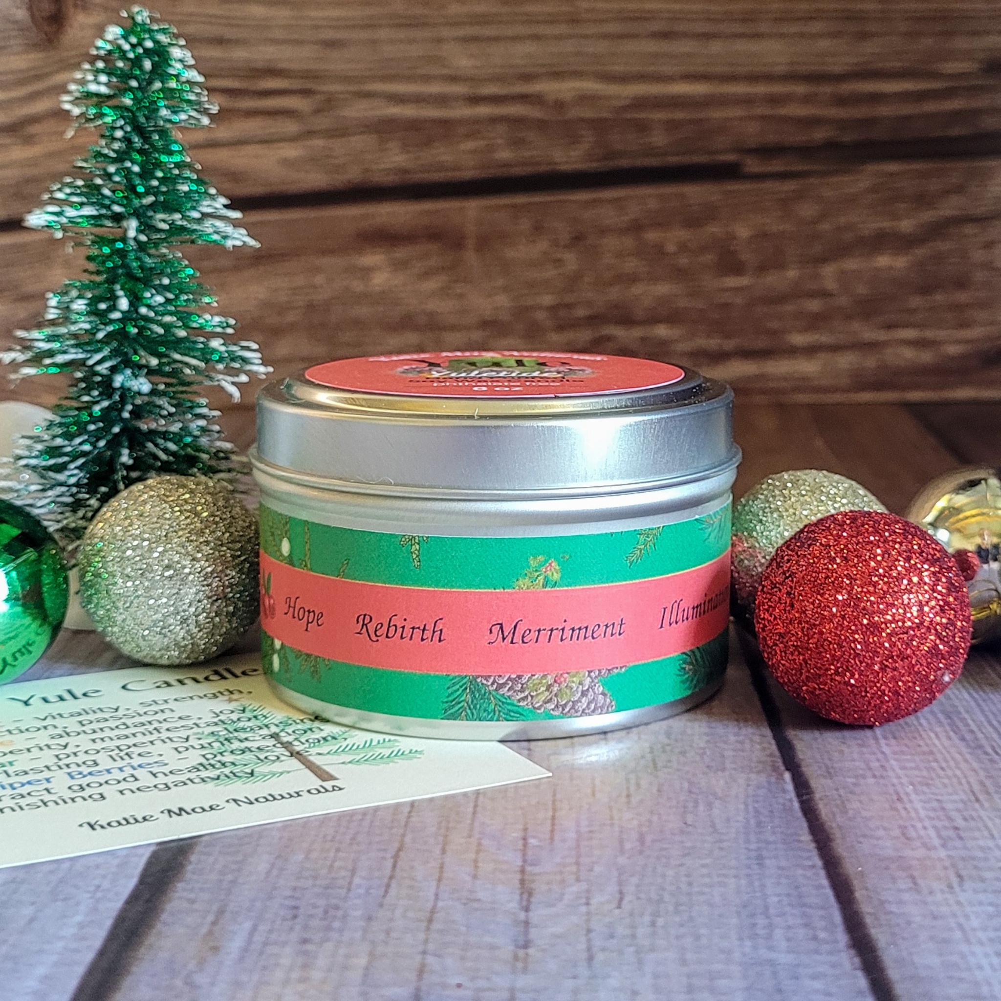 The Yule Candle (Yuletide) - 6 oz