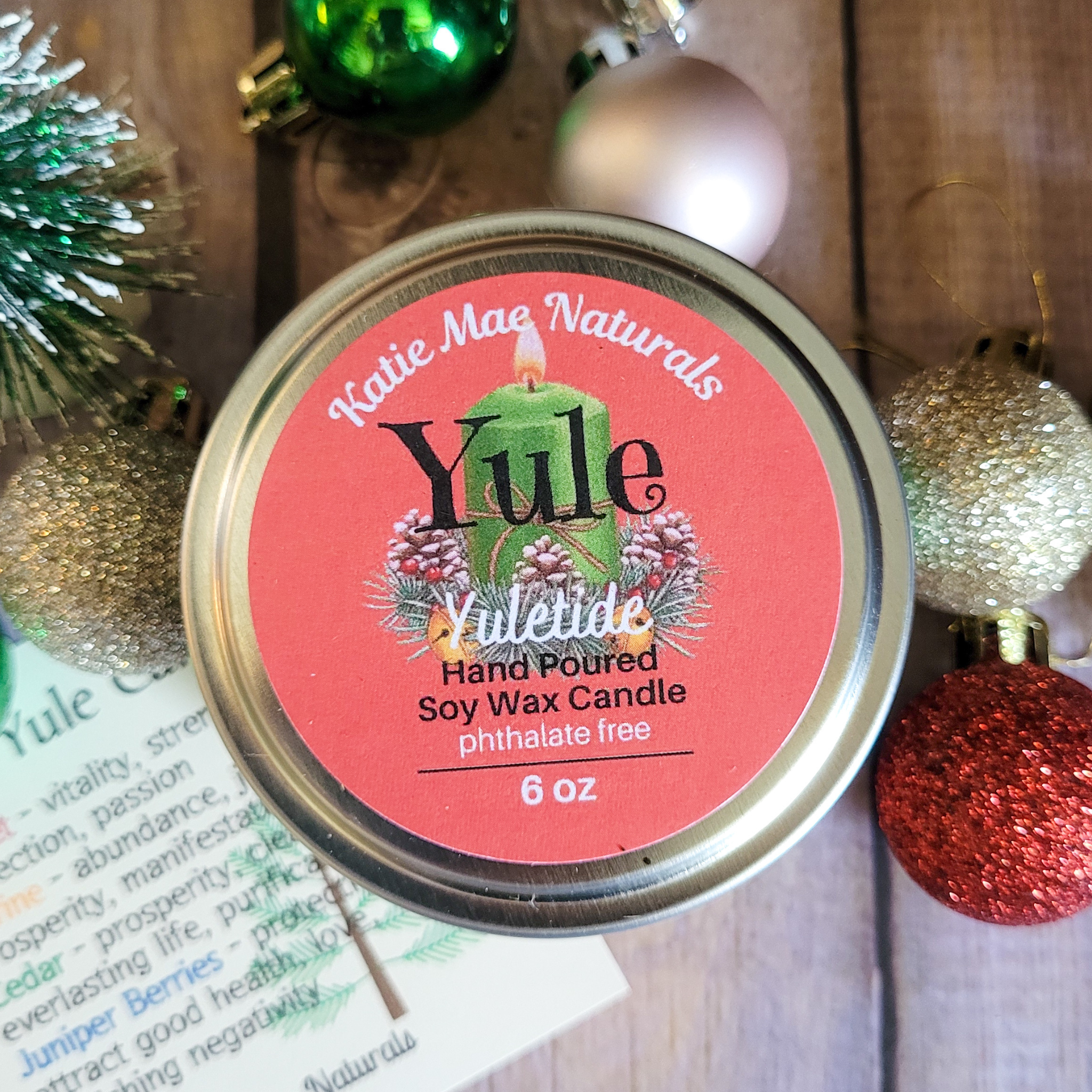 The Yule Candle (Yuletide) - 6 oz