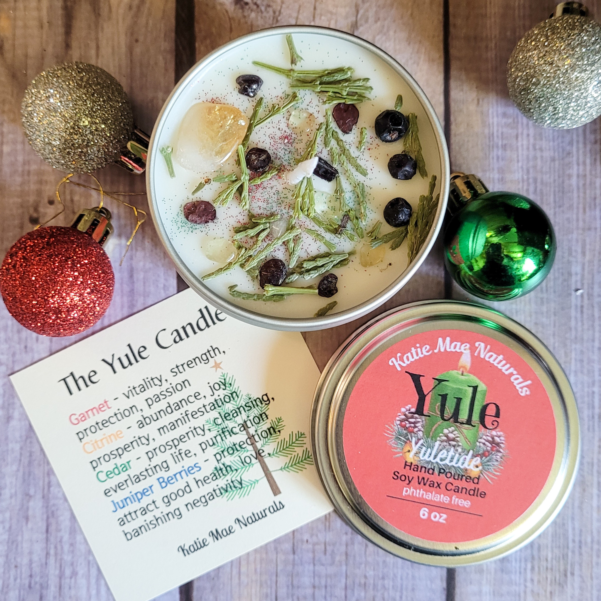 The Yule Candle (Yuletide) - 6 oz