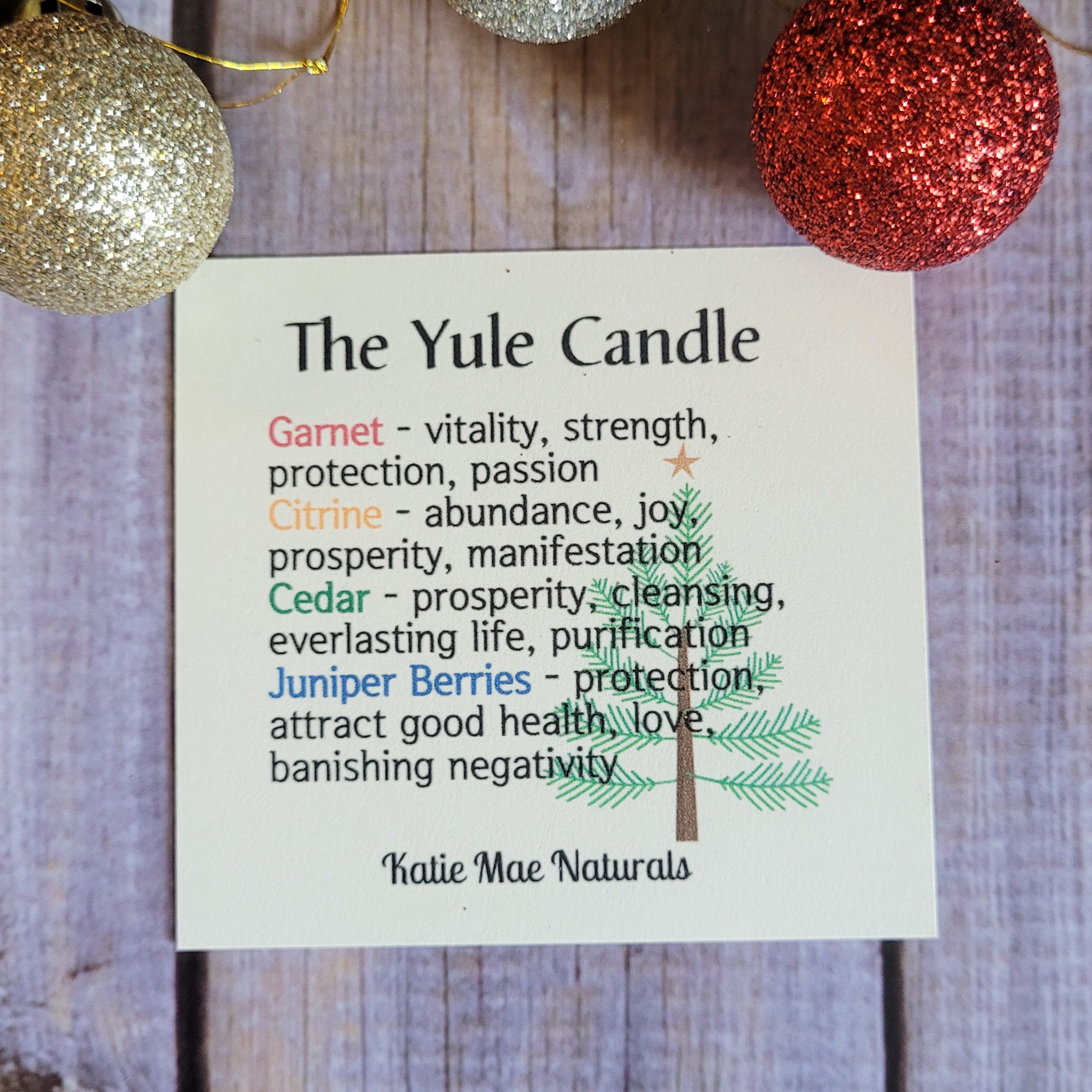 The Yule Candle (Yuletide) - 6 oz