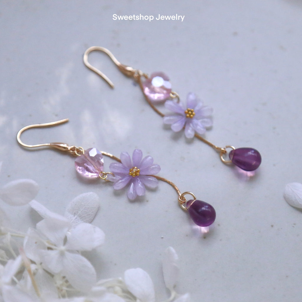 SALE - Daisy Crystal Earrings