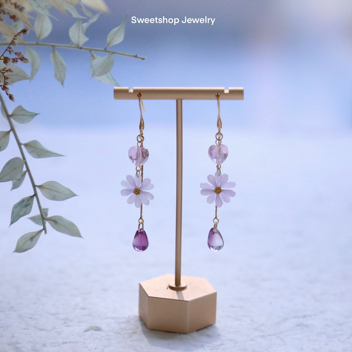 SALE - Daisy Crystal Earrings