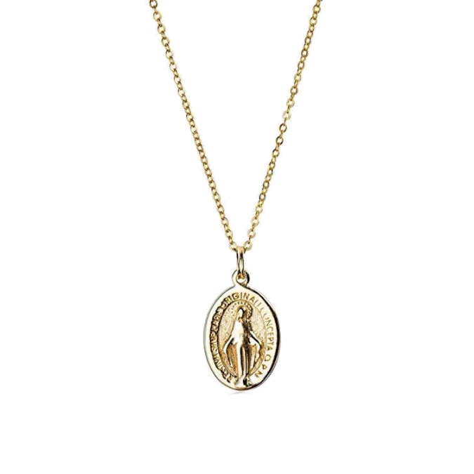 Virgin Mary Pendant Necklace