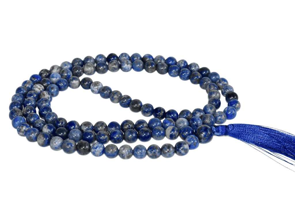Lapis Lazuli Gemstone Mala, 108 Prayer Bead Mala
