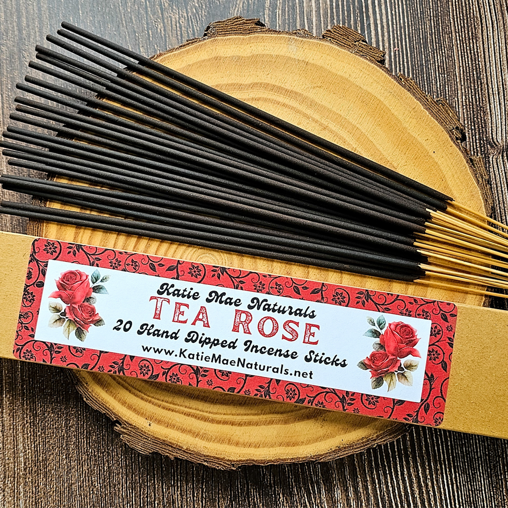 Tea Rose Incense Sticks – Hand Dipped Soft Floral & Romantic Incense