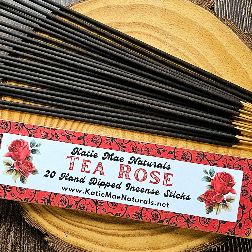 Tea Rose Incense Sticks – Hand Dipped Soft Floral & Romantic Incense