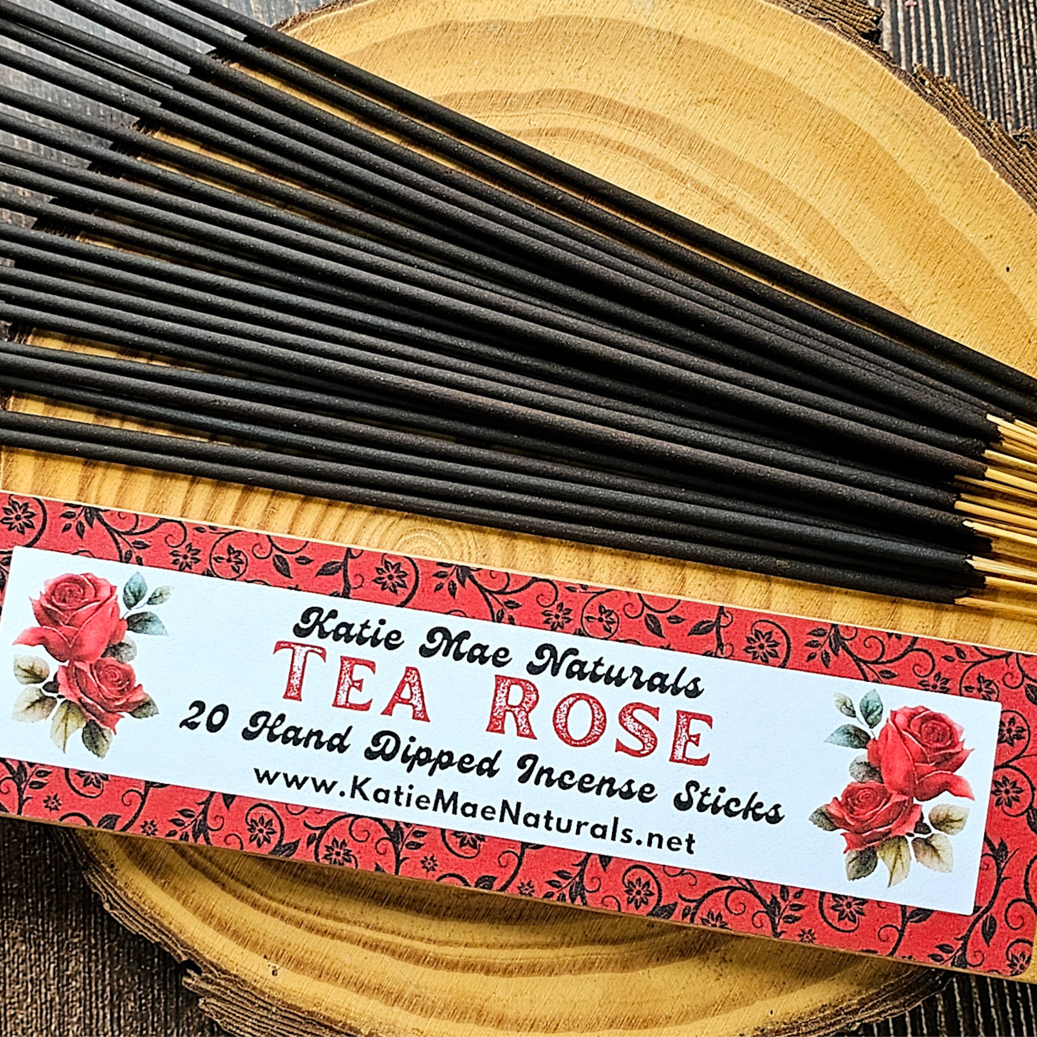 Tea Rose Incense Sticks – Hand Dipped Soft Floral & Romantic Incense