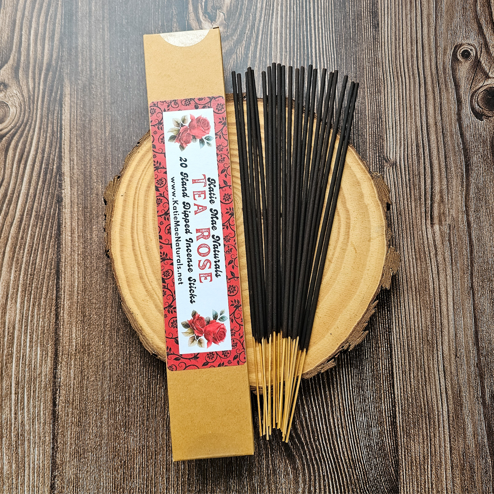 Tea Rose Incense Sticks – Hand Dipped Soft Floral & Romantic Incense