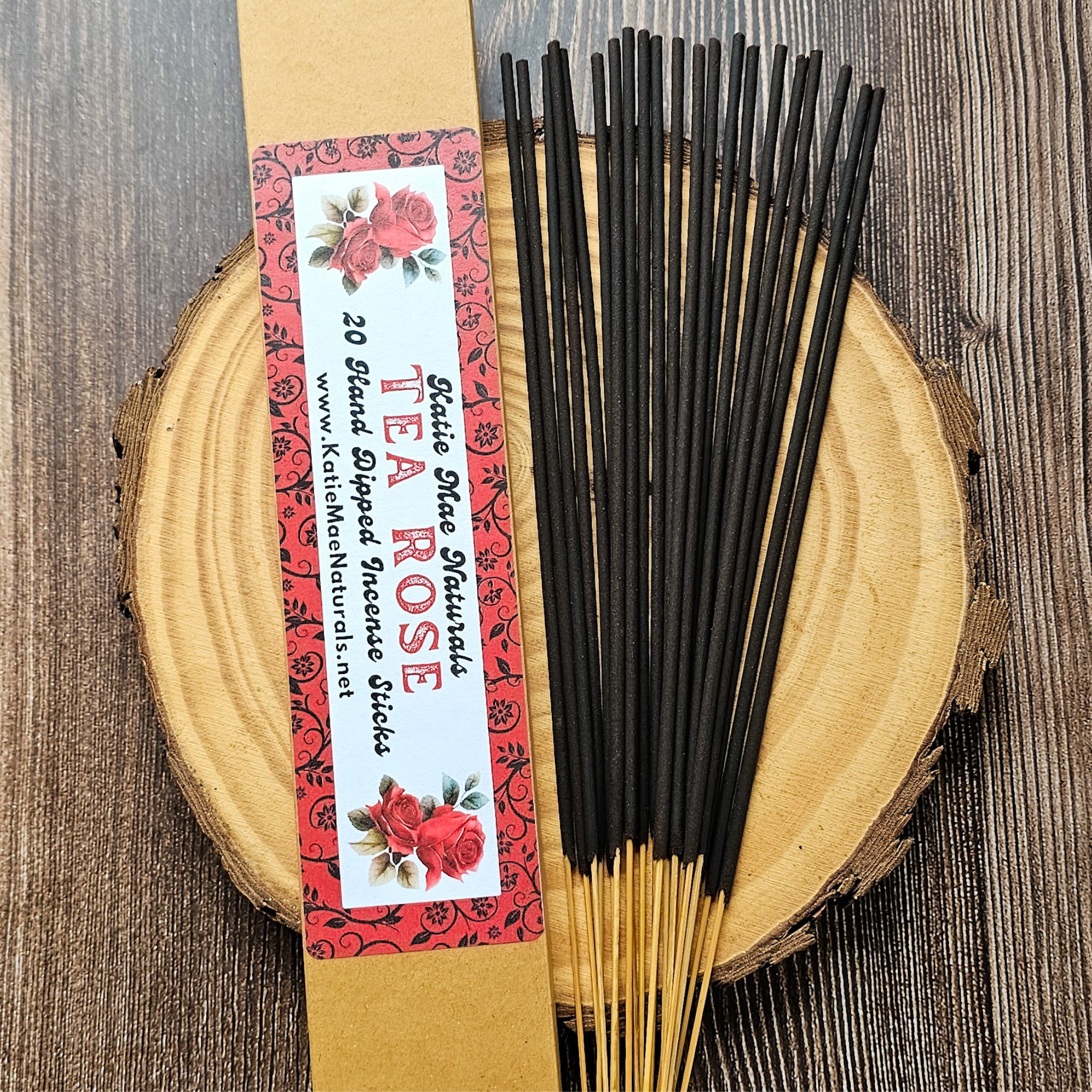 Tea Rose Incense Sticks – Hand Dipped Soft Floral & Romantic Incense