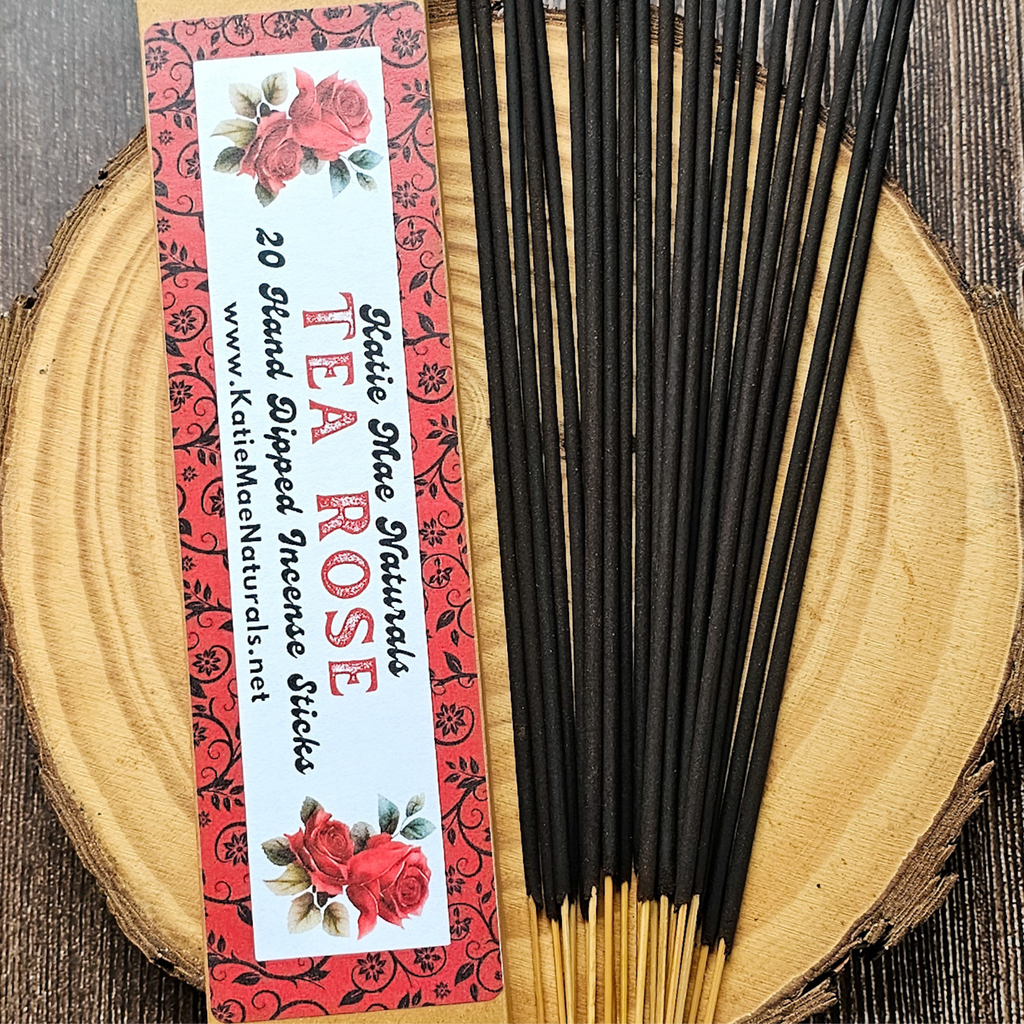 Tea Rose Incense Sticks – Hand Dipped Soft Floral & Romantic Incense