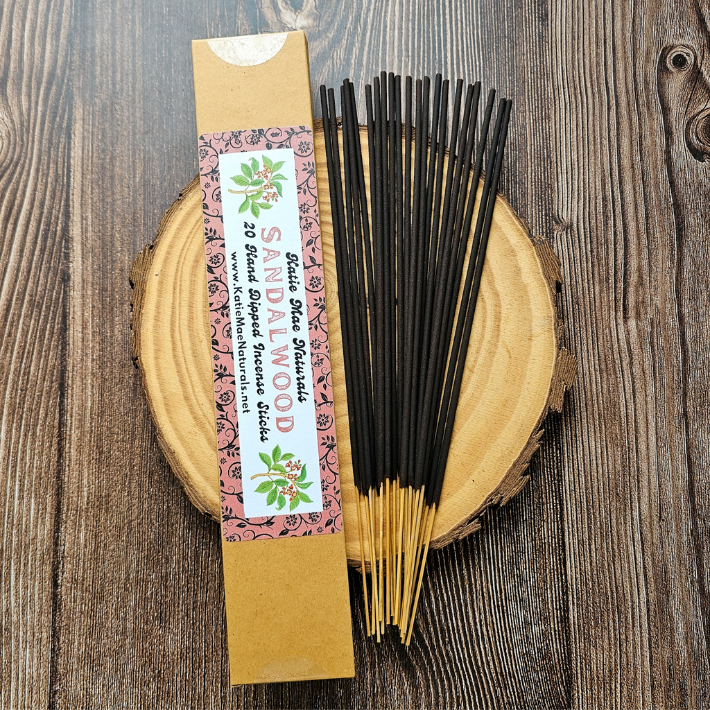 Sandalwood Incense Sticks – Hand Dipped Earthy & Grounding Incense | Incense | Wiccan Center