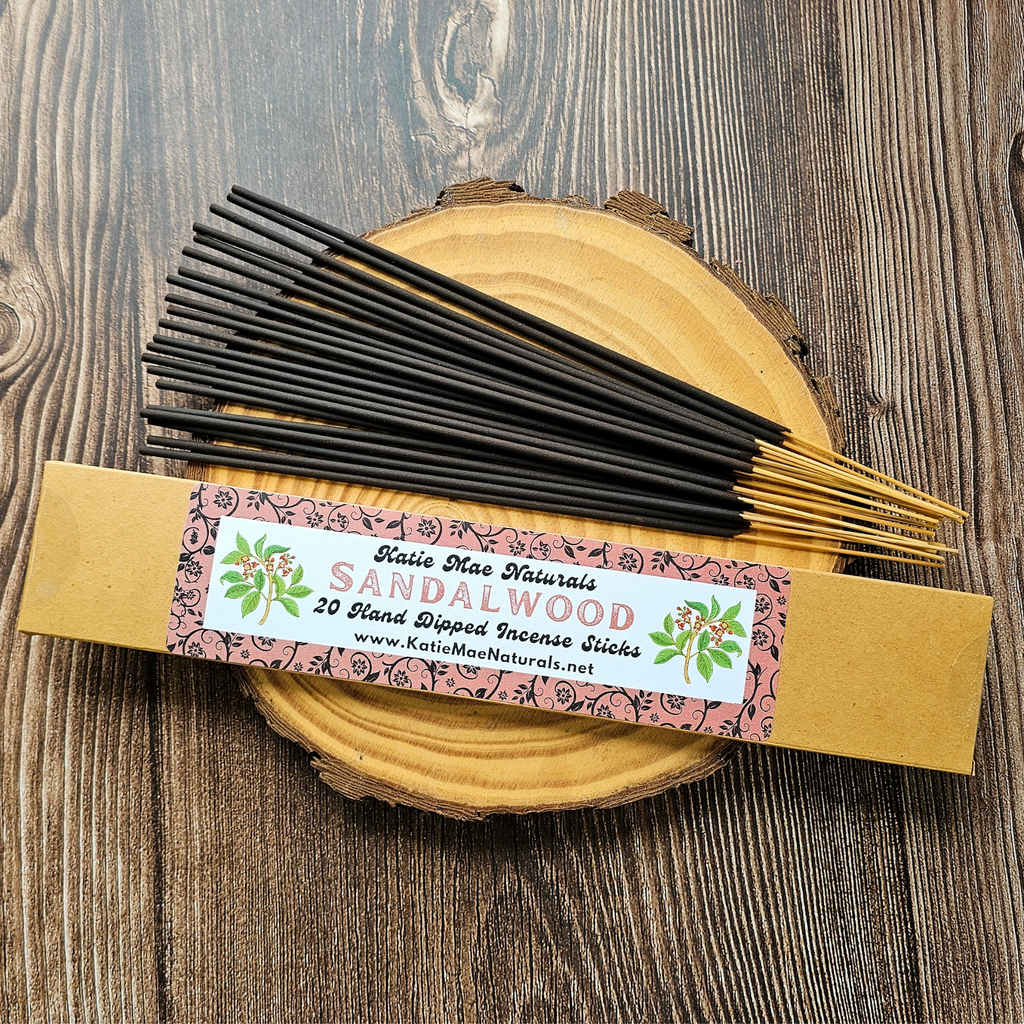 Sandalwood Incense Sticks – Hand Dipped Earthy & Grounding Incense | Incense | Wiccan Center