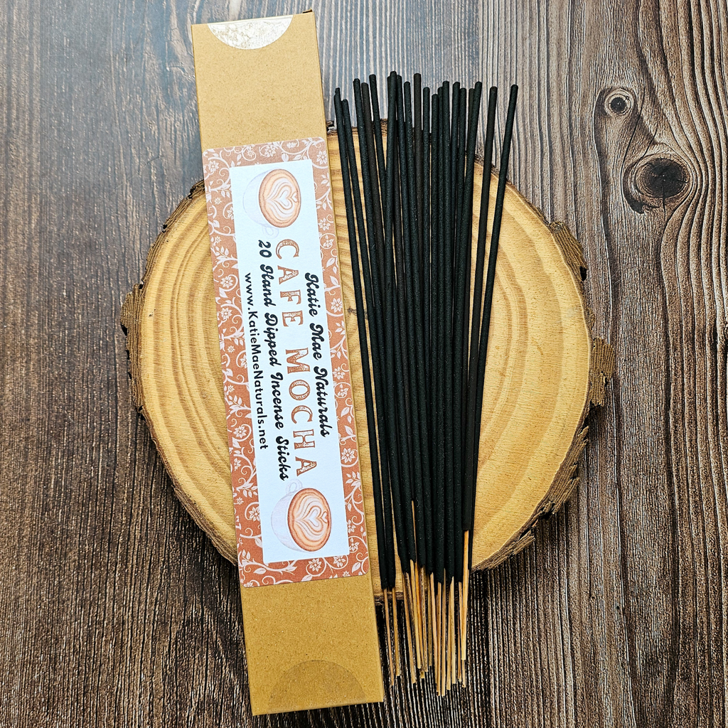 Cafe Mocha Incense Sticks – Hand Dipped Warm Coffee & Chocolate Incense